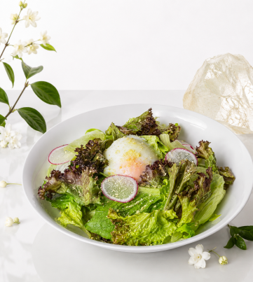 Salad Hữu Cơ Trứng Onsen Parmesan 