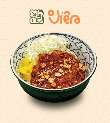 MATO KATSUDON - Cơm thịt heo chiên xù sốt mắm tỏi