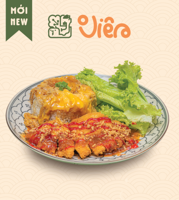 Cơm Gà KATSU Phủ Trứng (sốt STAMINA)