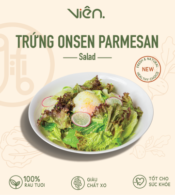 Salad Trứng Onsen Parmesan
