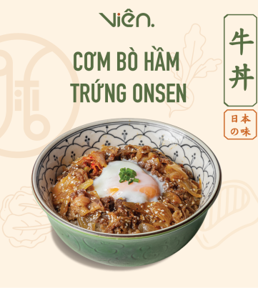 Cơm Bò Hầm Trứng Onsen
