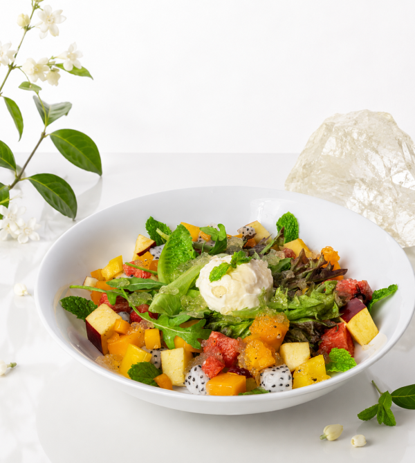Salad Phô Mai Trái Cây Thủy Tinh 